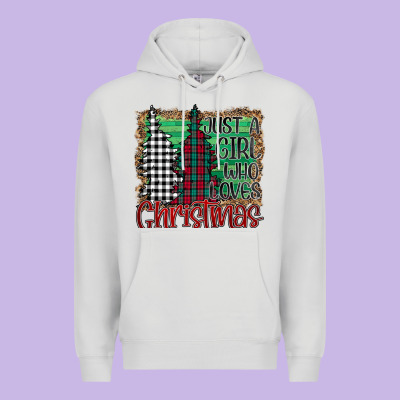 Womens Just A Girl Who Loves Christmas Funny Premium Hoodie Designed By Bettercallsaul