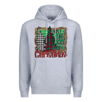 Heather Grey Womens Just a Girl Who Loves Christmas Funny Premium Hoodie - Bettercallsaul