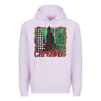 Lilac Womens Just a Girl Who Loves Christmas Funny Premium Hoodie - Bettercallsaul