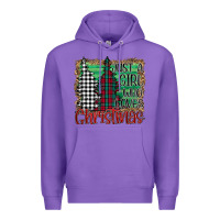 Purple Womens Just a Girl Who Loves Christmas Funny Premium Hoodie - Bettercallsaul