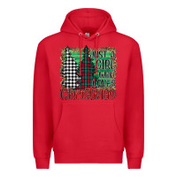Red Womens Just a Girl Who Loves Christmas Funny Premium Hoodie - Bettercallsaul