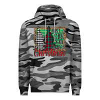 Slate Camo Womens Just a Girl Who Loves Christmas Funny Premium Hoodie - Bettercallsaul