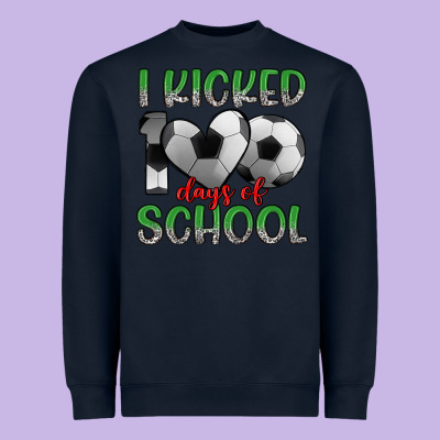 I Kicked 100 Days Of School Heavyweight Sweatshirt Designed By Artiststas