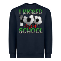 Navy i kicked 100 days of school Heavyweight Sweatshirt - Artiststas