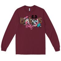 Burgundy dialysis nurse Long Sleeve Tee - NancyCooperArtShop