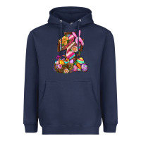 Navy He Is Risen Heavyweight Hoodie - BundleAndBundleShop
