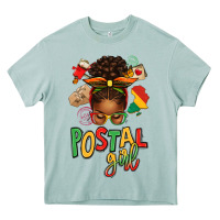 Arona juneteenth afro messy bun postal girl Heavy Core Tee - texasbilliewilder