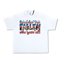 White remember our fallen who gave all Urban Heavy Tee - JahusDesignShop