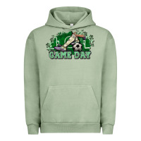 Pigment Oil Green Game day soccer Urban Hoodie - HowdyJamesFarm