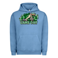 Pigment Pebble Blue Game day soccer Urban Hoodie - HowdyJamesFarm