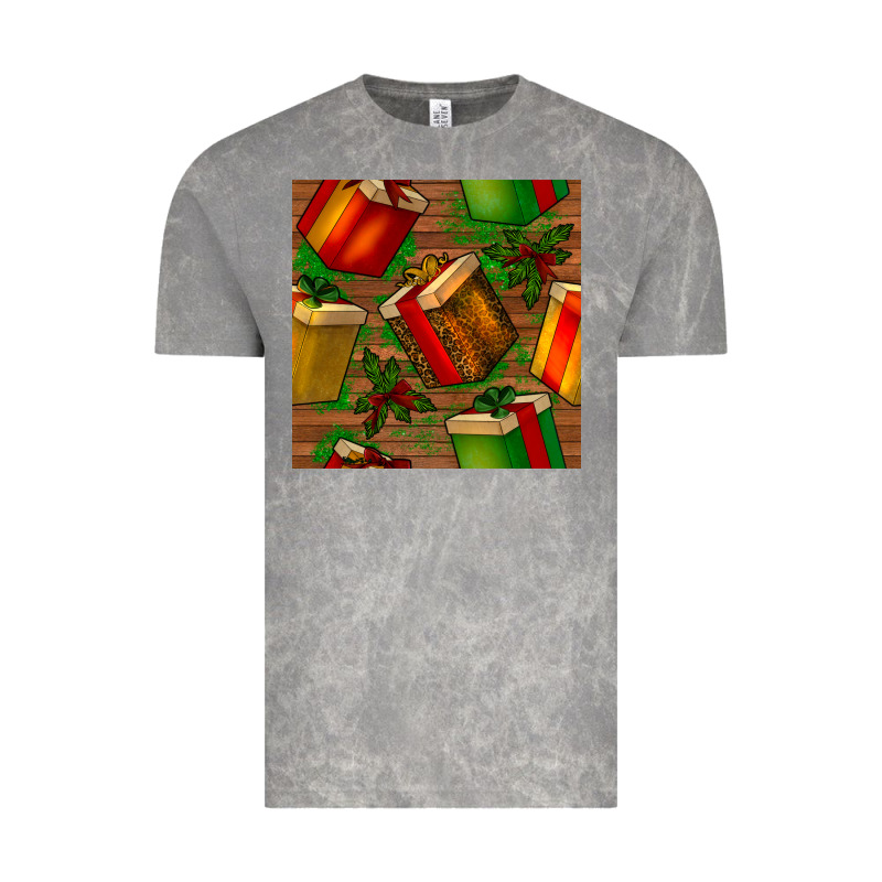 Christmas Gift Box Seamless Pattern Vintage Tee by BundleAndBundleShop | Teevron