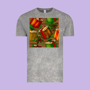 Christmas Gift Box Seamless Pattern Vintage Tee Designed By Bundleandbundleshop