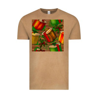 Vintage Camel christmas gift box seamless pattern Vintage Tee - BundleAndBundleShop