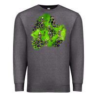 Charcoal Heather halloween patch 3 Premium Sweatshirt - BundleAndBundleShop