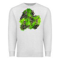 Oatmeal Heather halloween patch 3 Premium Sweatshirt - BundleAndBundleShop