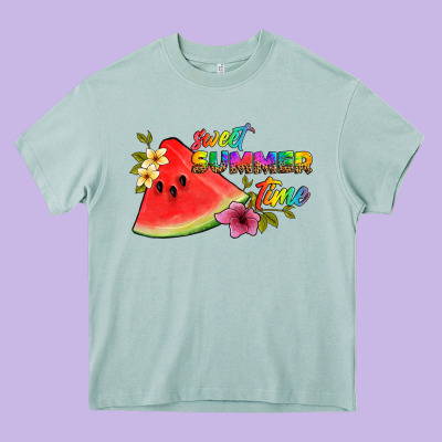 Sweet Summer Time Heavy Core Tee Designed By Artiststas