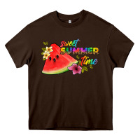Chocolate Brown sweet summer time Heavy Core Tee - Artiststas
