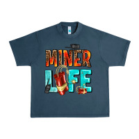 Midnight Navy miner life Urban Heavy Tee - AdoDesignShop