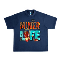 Navy miner life Urban Heavy Tee - AdoDesignShop