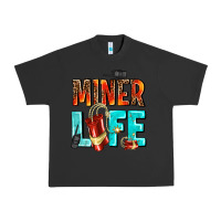 Pigment Black miner life Urban Heavy Tee - AdoDesignShop