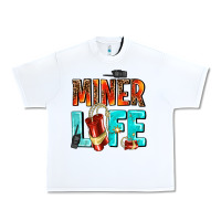 White miner life Urban Heavy Tee - AdoDesignShop