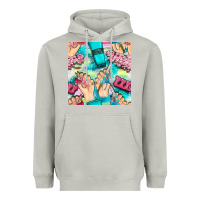 Moon Dust hand cream and nail tools with serape and glitter seamless pattern bbs Heavyweight Hoodie - BundleAndBundleShop