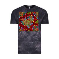 Cloud Black christmas lights and leopard hearts seamless pattern Vintage Tee - BundleAndBundleShop