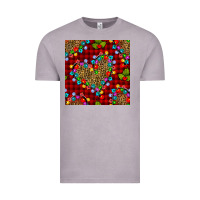 Vintage Zinc christmas lights and leopard hearts seamless pattern Vintage Tee - BundleAndBundleShop