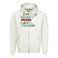 Oatmeal Heather i have mixed drinks about feeling Zipper Hoodie - MaliasSmallBusiness