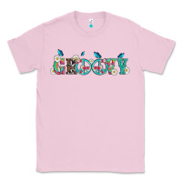 Bubblegum Pink groovy with peace  sign flowers Classic Tee - Artiststas
