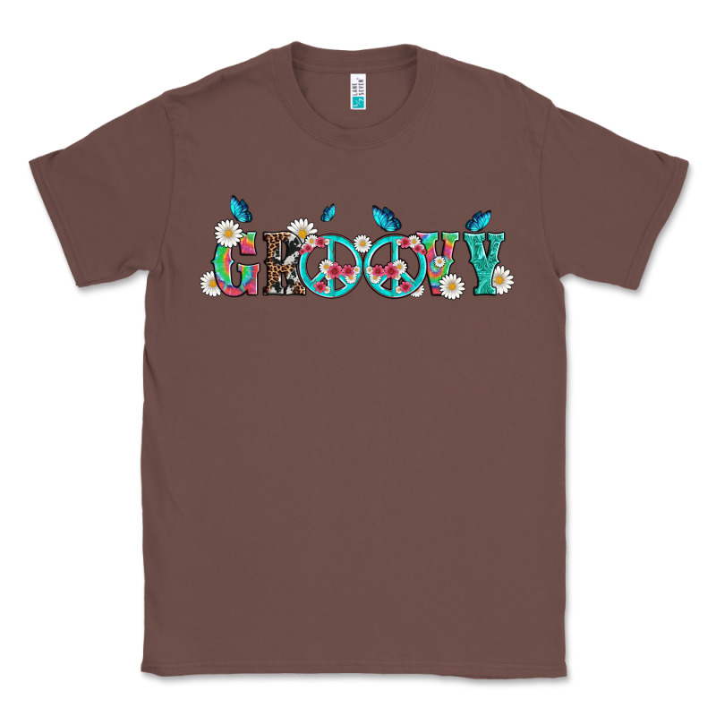 Groovy With Peace  Sign Flowers Classic Tee by Artiststas | Teevron