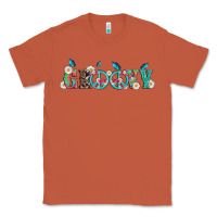 Copper groovy with peace  sign flowers Classic Tee - Artiststas