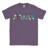Lavender groovy with peace  sign flowers Classic Tee - Artiststas