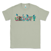 Matcha groovy with peace  sign flowers Classic Tee - Artiststas
