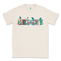 Natural groovy with peace  sign flowers Classic Tee - Artiststas