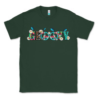 Sports Green groovy with peace  sign flowers Classic Tee - Artiststas
