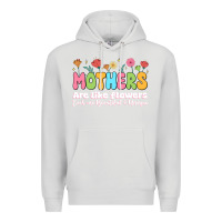 Dove Grey mothers are like flowers Premium Hoodie - JahusDesignShop