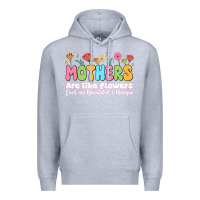 Heather Grey mothers are like flowers Premium Hoodie - JahusDesignShop