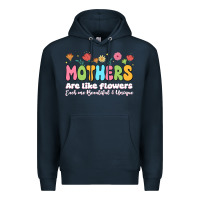 Navy mothers are like flowers Premium Hoodie - JahusDesignShop