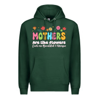 Sports Green mothers are like flowers Premium Hoodie - JahusDesignShop