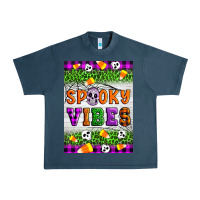 Midnight Navy Halloween Spooky Vibes Urban Heavy Tee - Artiststas