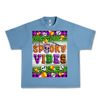Pebble Blue Halloween Spooky Vibes Urban Heavy Tee - Artiststas
