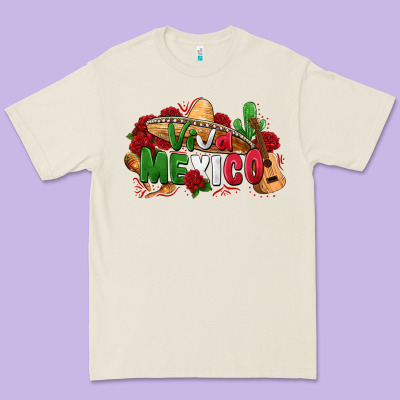 Viva Mexico Premium Tee Designed By Zillion Design Studio