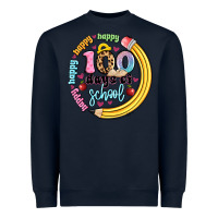 Navy happy 100 days of school Heavyweight Sweatshirt - Artiststas