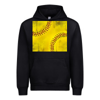 Black distressed softball pattern Urban Hoodie - TumblerDesignByShophia