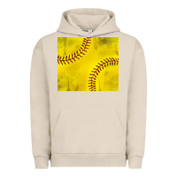 Pigment French Oak distressed softball pattern Urban Hoodie - TumblerDesignByShophia