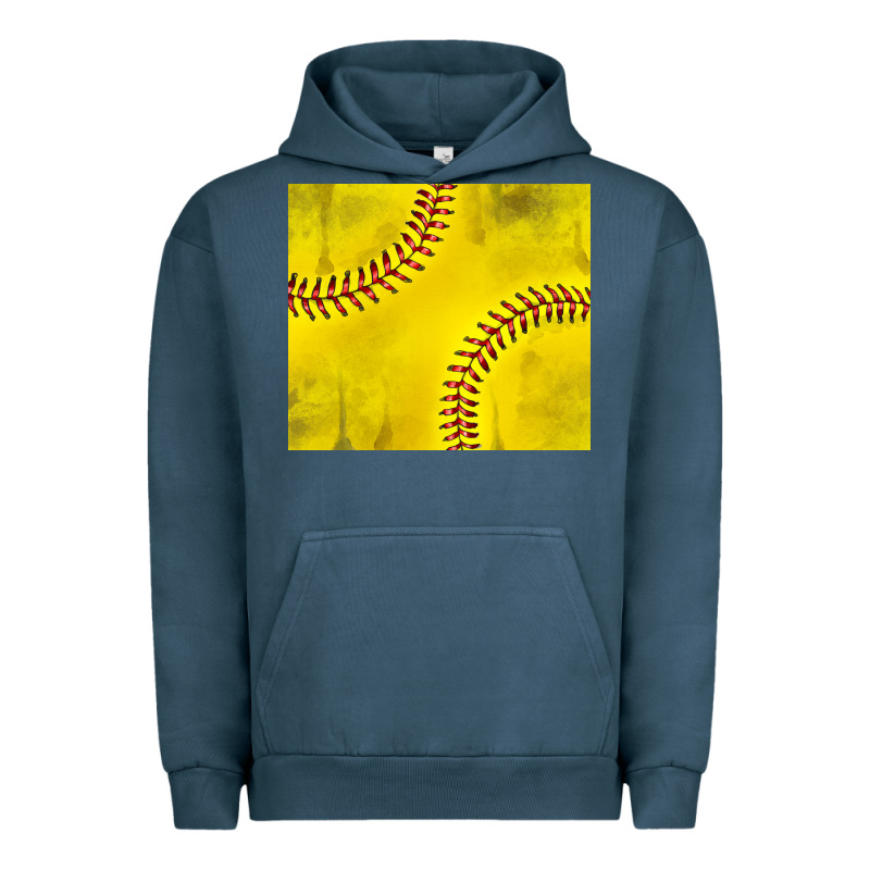 Distressed Softball Pattern Urban Hoodie by TumblerDesignByShophia | Teevron