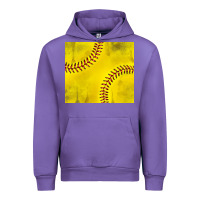 Tulip distressed softball pattern Urban Hoodie - TumblerDesignByShophia