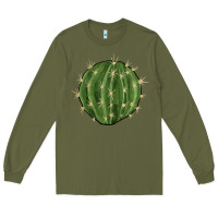 Army Green cactus Long Sleeve Tee - BarkalooDesign
