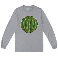 Heather Grey cactus Long Sleeve Tee - BarkalooDesign
